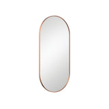 Empire Brushed Copper Framed Mirror, 450 x 900mm
