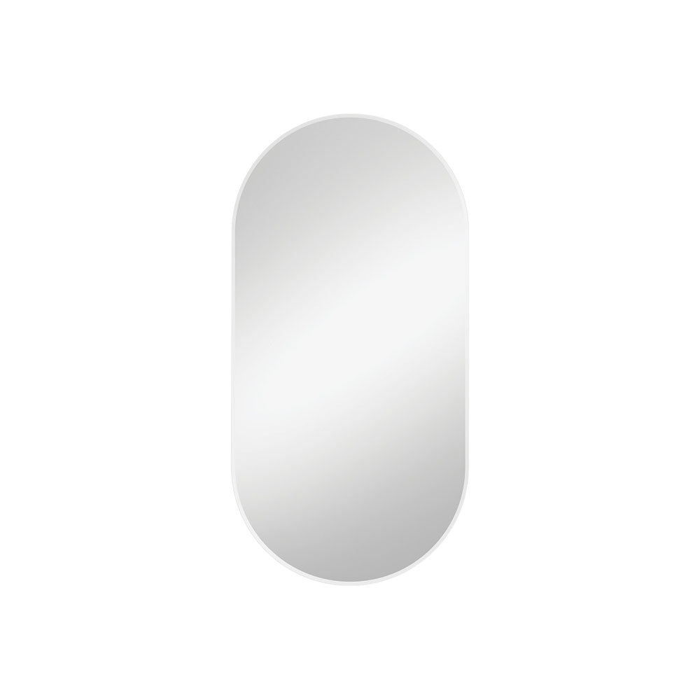 Empire Matt White Framed Mirror, 450 x 900mm