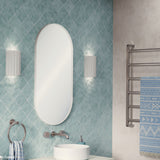 Empire Matt White Framed Mirror, 450 x 900mm