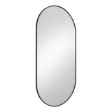 Empire Matt Black Framed Mirror, 600 x 1200mm