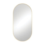 Empire Urban Brass Framed Mirror, 600 x 1200mm