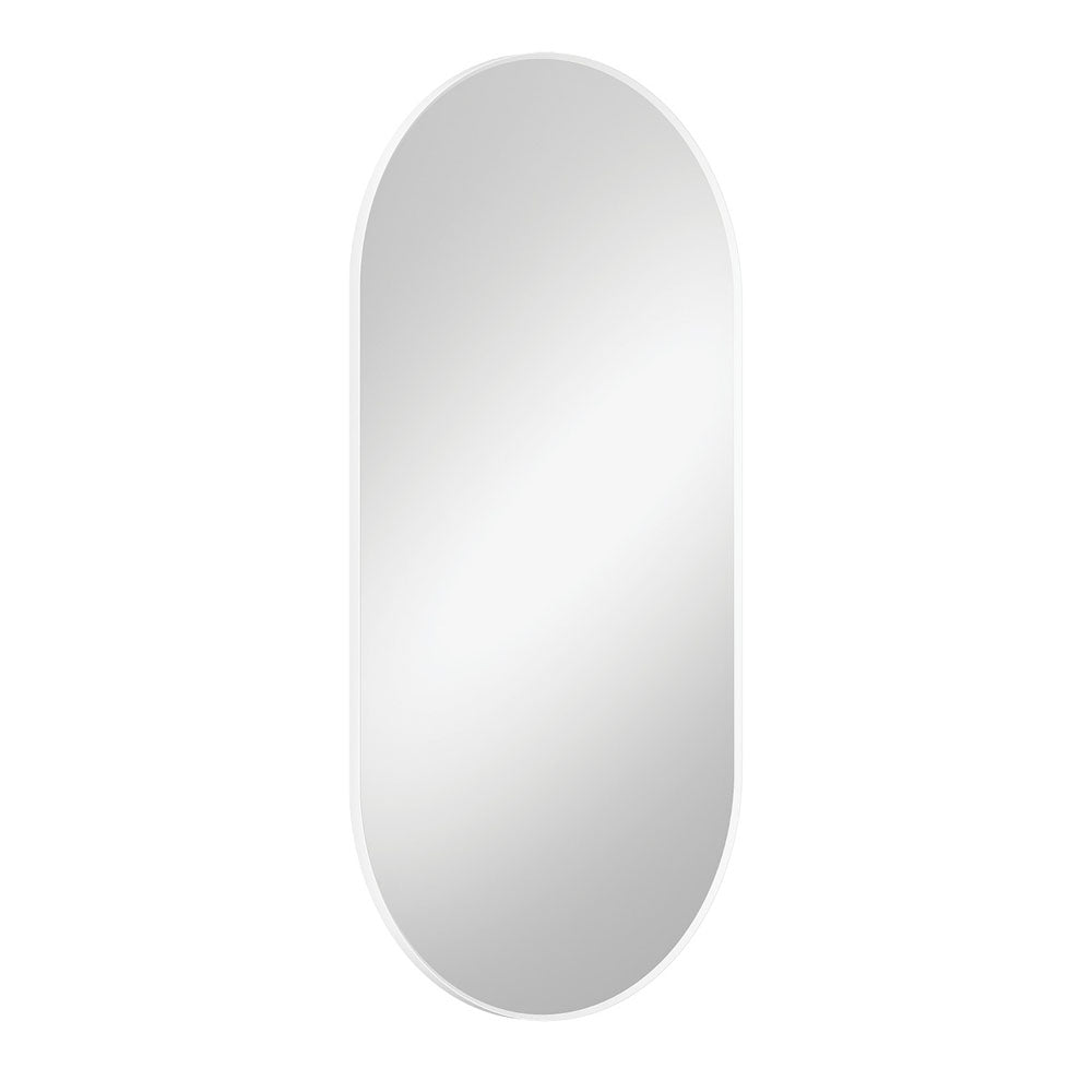 Empire Matt White Framed Mirror, 600 x 1200mm