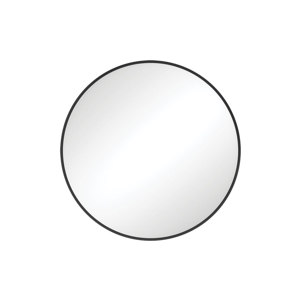 Reba Matt Black Framed Mirror, 600mm