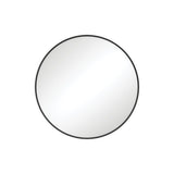 Reba Matt Black Framed Mirror, 600mm
