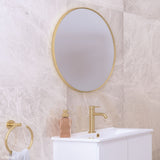 Reba Urban Brass Framed Mirror, 800mm