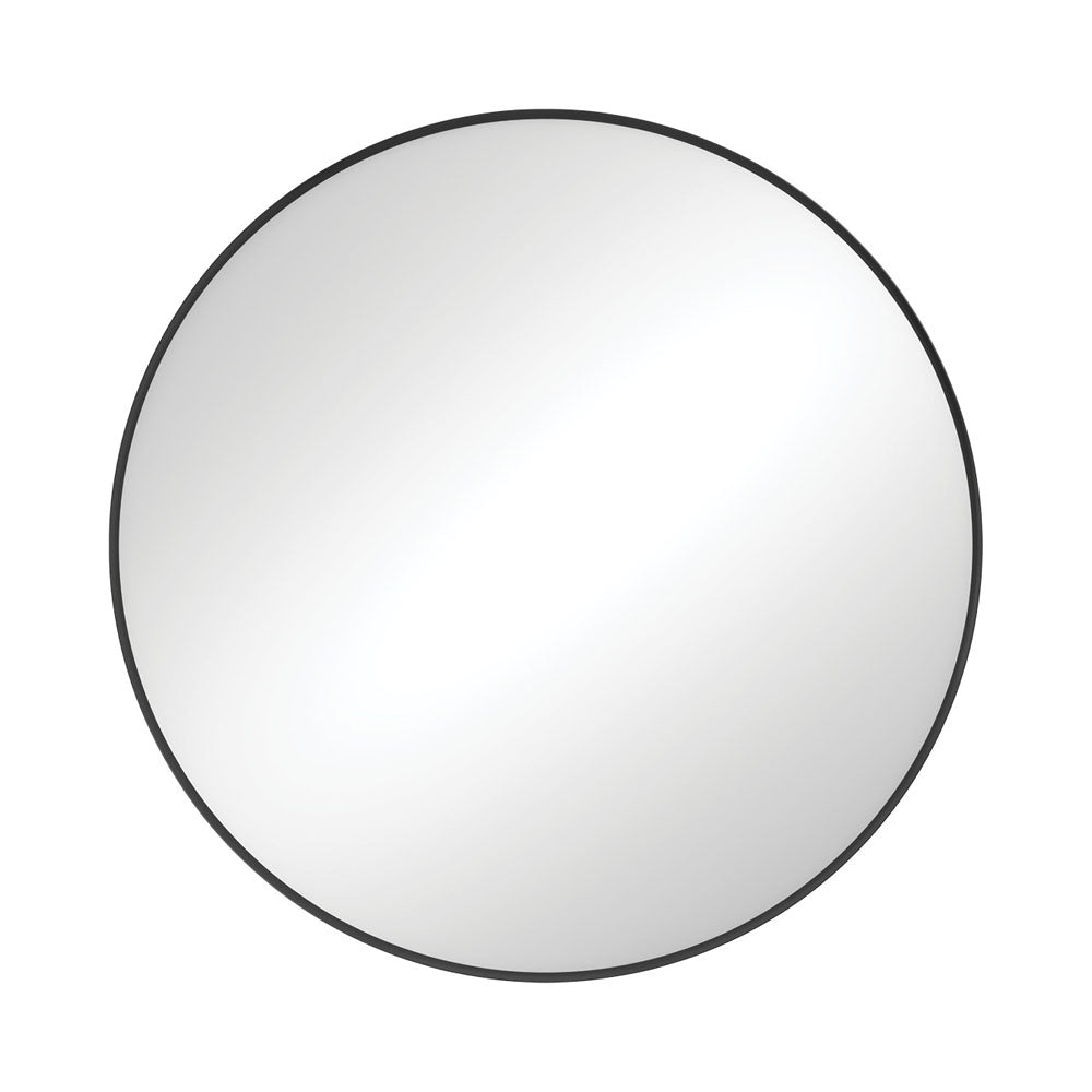 Reba Matt Black Framed Mirror, 800mm