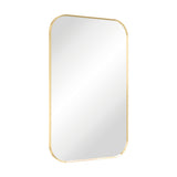 Tono Urban Brass Soft Square Framed Mirror 500 x 800mm