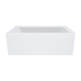 Sentor Left-Hand Acrylic Corner Bath with Overflow, 1500mm