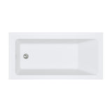 Sentor Right-Hand Acrylic Corner Bath with Overflow, 1500mm