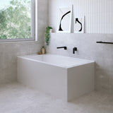 Sentor Right-Hand Acrylic Corner Bath with Overflow, 1500mm