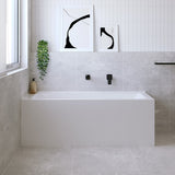 Sentor Right-Hand Acrylic Corner Bath with Overflow, 1500mm