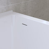 Sentor Left-Hand Acrylic Corner Bath with Overflow, 1650mm