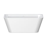 Delta Back-To-Wall Acrylic Bath with Overflow, Gloss White, 1500mm