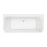 Delta Back-To-Wall Acrylic Bath, Gloss White, 1500mm