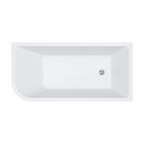 Hustle Left-Hand Multi-Fit Acrylic Bath with Overflow, 1500mm
