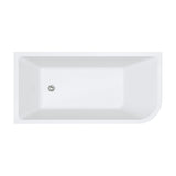 Hustle Right-Hand Multi-Fit Acrylic Bath with Overflow, 1500mm