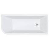 Hustle Left-Hand Multi-Fit Acrylic Bath with Overflow, 1700mm