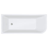 Hustle Right-Hand Multi-Fit Acrylic Bath with Overflow, 1700mm