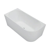 Isabella Right-Hand Acrylic Corner Bath, Matt White, 1500mm