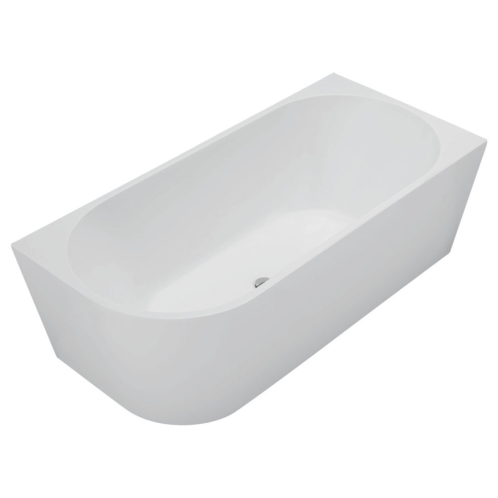 Isabella Left-Hand Acrylic Corner Bath, Matt White, 1700mm