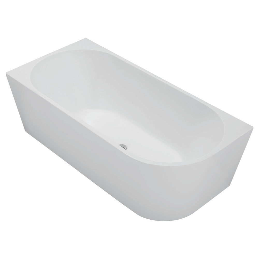 Isabella Right-Hand Acrylic Corner Bath, Matt White, 1700mm