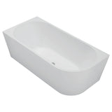 Isabella Right-Hand Acrylic Corner Bath, Matt White, 1700mm