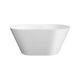 Austin Freestanding Acrylic Bath with Overflow, 1300mm