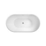 Austin Freestanding Acrylic Bath with Overflow, 1300mm