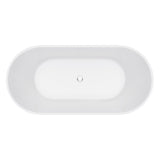 Eleanor Freestanding Acrylic Bath with Overflow, 1700mm