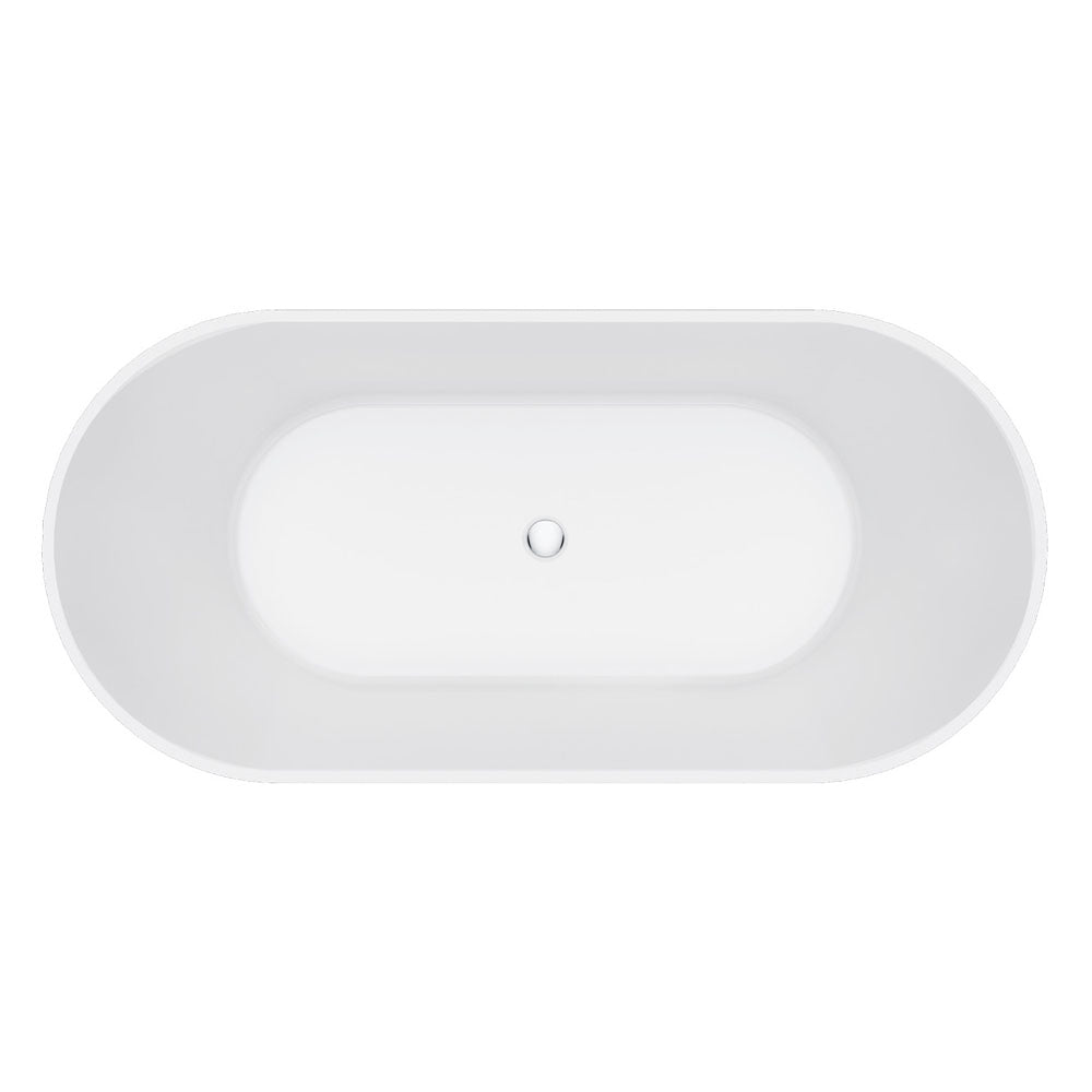 Eleanor Fluted Freestanding Acrylic Bath, 1700mm