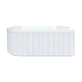 Eleanor Fluted Left-Hand Acrylic Corner Bath, 1500mm