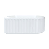 Eleanor Fluted Right-Hand Acrylic Corner Bath, 1500mm