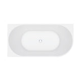 Eleanor Fluted Right-Hand Acrylic Corner Bath, 1500mm