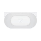 Eleanor Back-To-Wall Acrylic Bath with Overflow, 1500mm