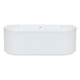 Eleanor Back-To-Wall Acrylic Bath with Overflow, 1700mm