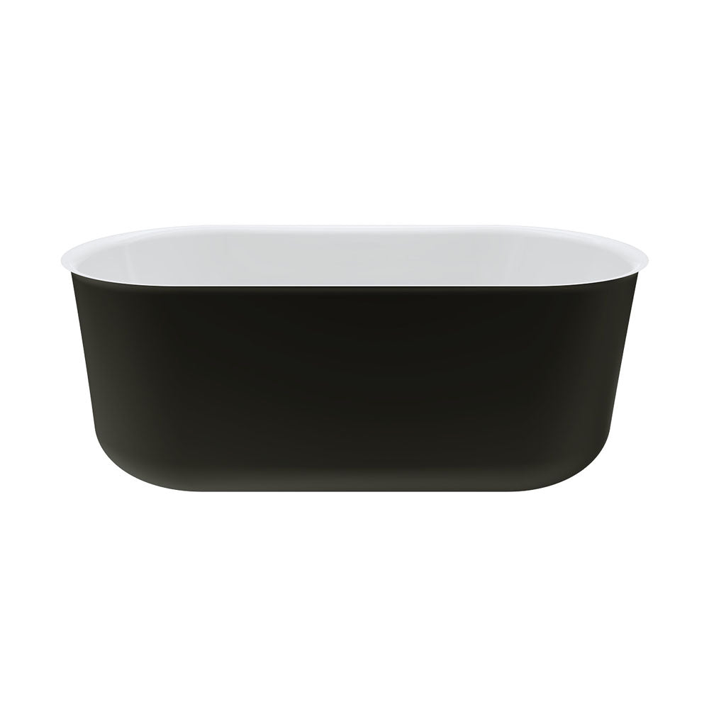 Windsor Freestanding Acrylic Bath, 1500mm, Matt Black