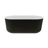 Windsor Freestanding Acrylic Bath, 1500mm, Matt Black