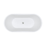 Windsor Freestanding Acrylic Bath, 1500mm, Matt Black