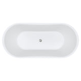 Windsor Freestanding Acrylic Bath with Overflow, 1700mm