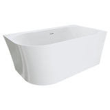 Chloe Left-Hand Acrylic Corner Bath with Overflow, 1400mm