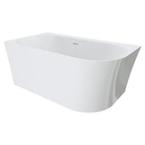 Chloe Right-Hand Acrylic Corner Bath with Overflow, 1400mm