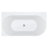 Chloe Right-Hand Acrylic Corner Bath with Overflow, 1400mm