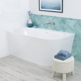 Chloe Right-Hand Acrylic Corner Bath with Overflow, 1400mm