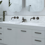 A lifestyle image of Timberline's George Basin 600mm White Gloss