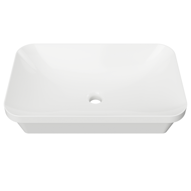 An image of Timberline's George Basin 600mm White Gloss