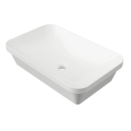 An image of Timberline's George Basin 600mm White Gloss