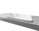 An image of Timberline's George Basin 600mm White Gloss