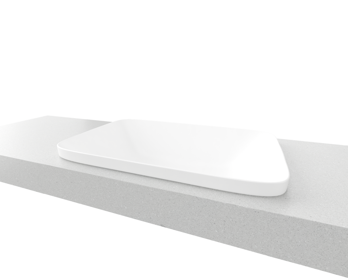 An image of Timberline's George Basin 600mm White Matt