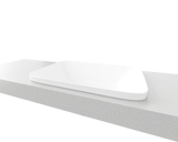 An image of Timberline's George Basin 600mm White Matt