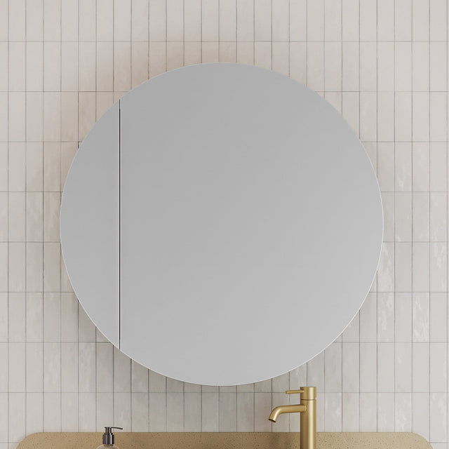 Havana Mirror Cabinet 900mm Single Door Gold Collection (HAV-SC-900-S-G)